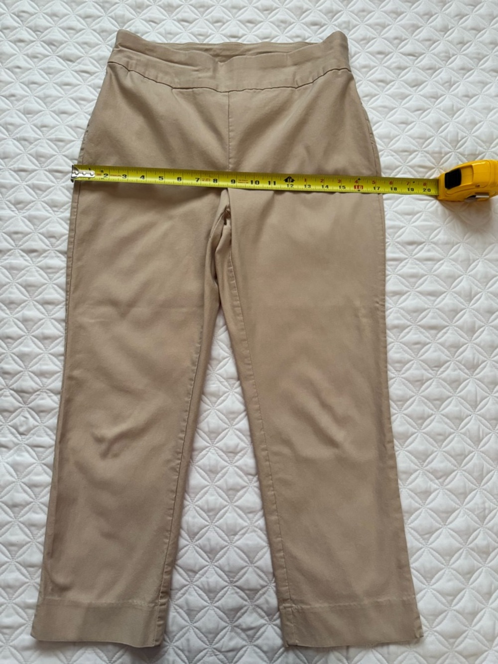 Chico's Tan So Slimming Cropped Pull-on Pants Size Small 4, Chicos Size 0 - Picture 4 of 13